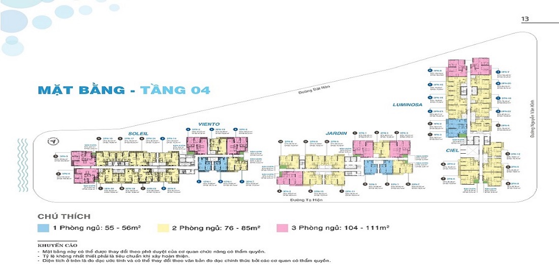 mặt bằng tầng 4 căn hộ one verandah