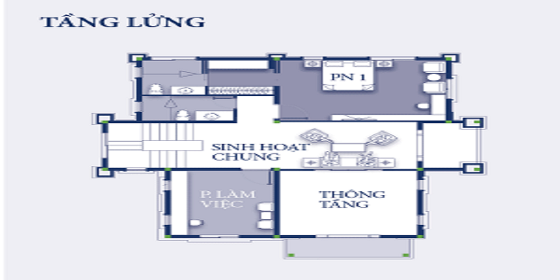 tầng lửng biệt thự a1