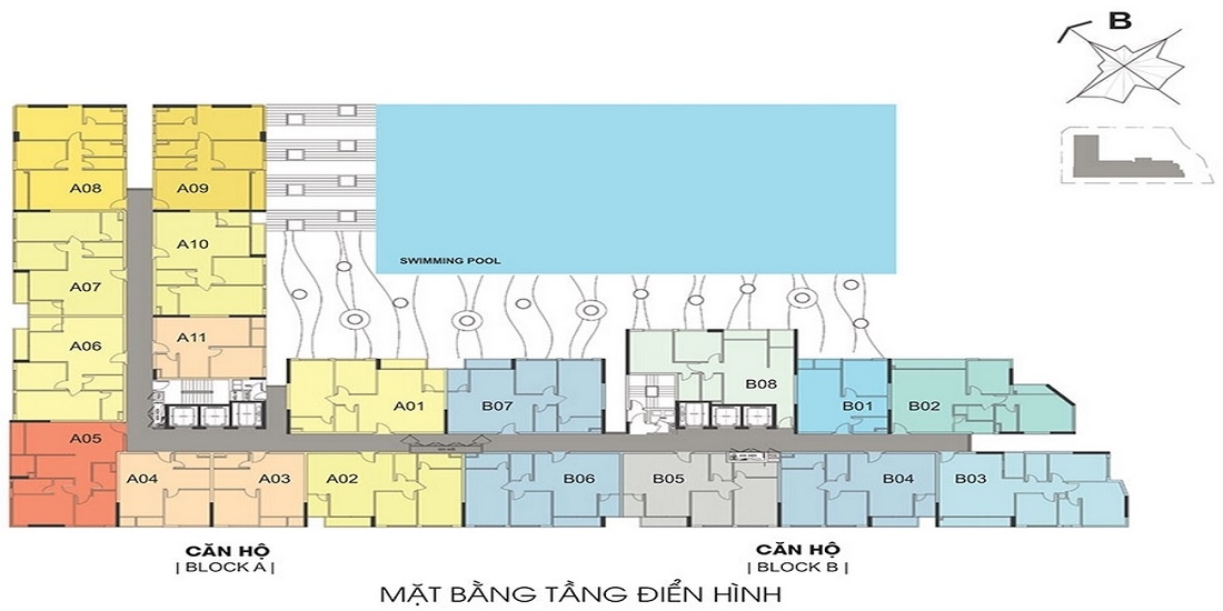 Mặt bằng tầng điển hình thủ thiêm dragon