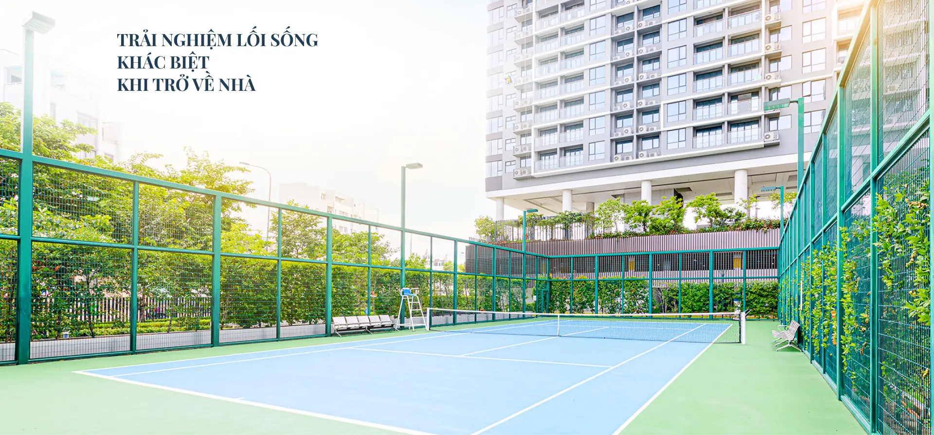 sân tennis one verandah