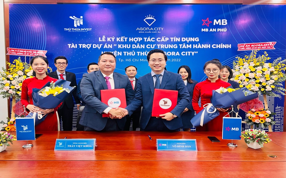 ngân hàng MB Bank ký kết cho vay agora city