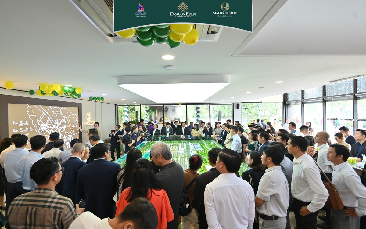 khai trương sa bàn khu đô thị dragon eden